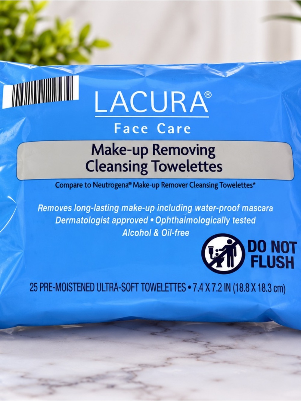 LACURA Face Care Makeup Removing Cleansing Towelettes Wipes